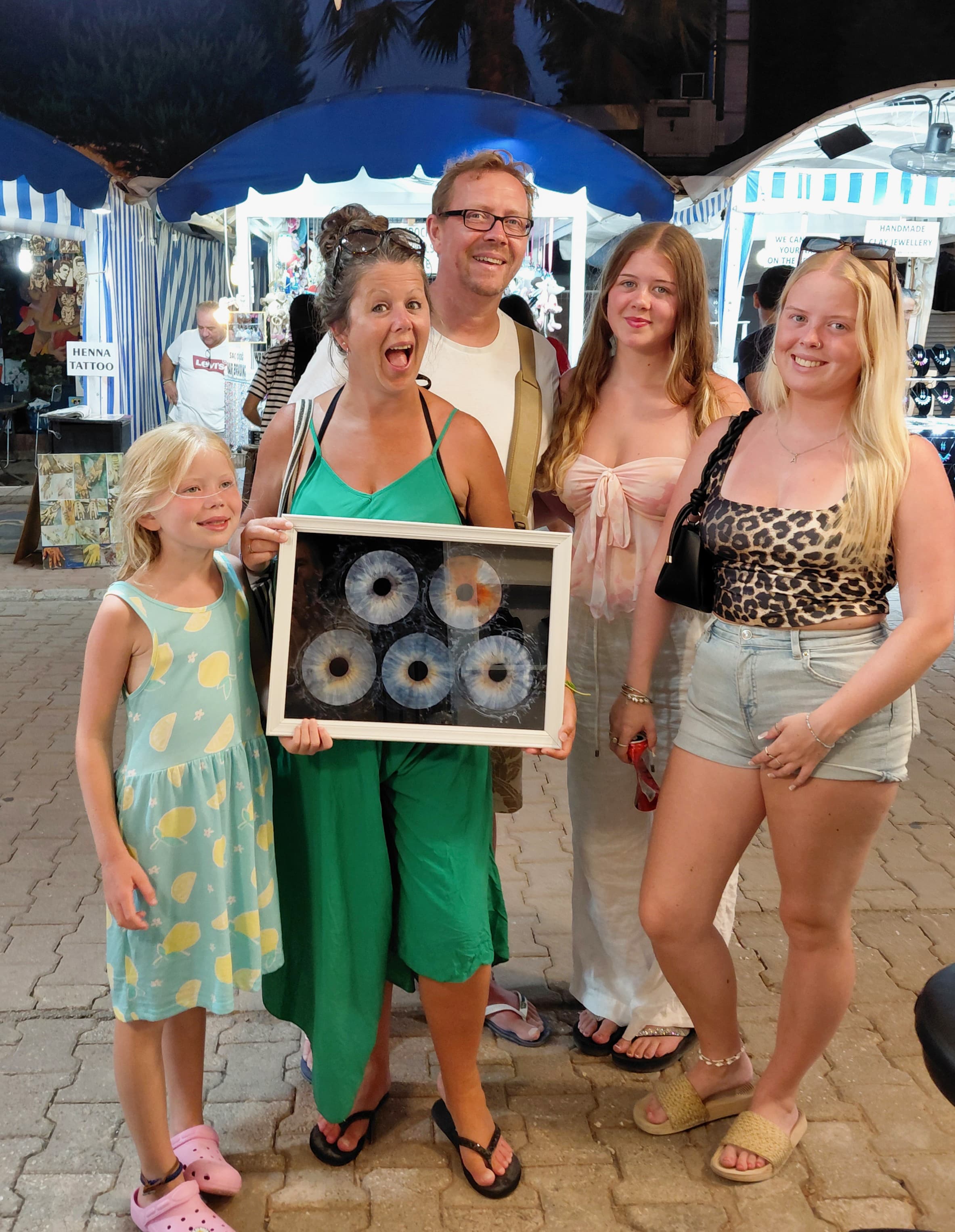 Family with iris fine art print, Ölüdeniz Art Street