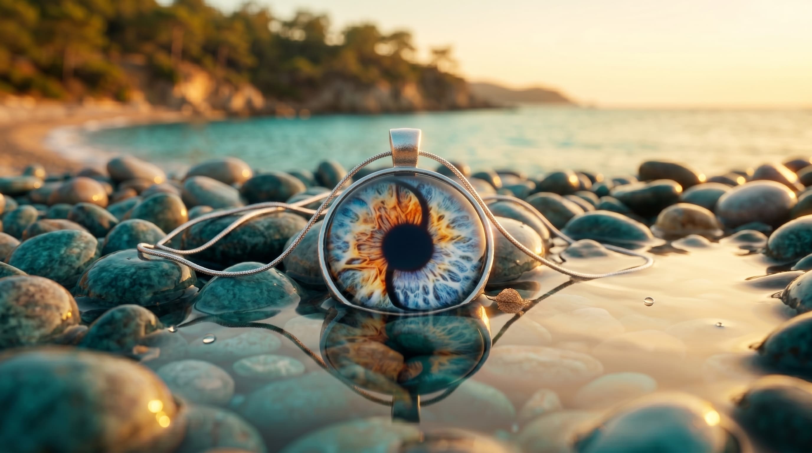 Iris Photo Fethiye — iris jewelry necklace